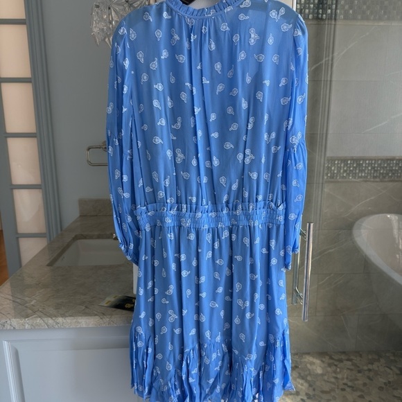 Shoshanna Breeze Blue Smocked Dress - Picture 14 of 16